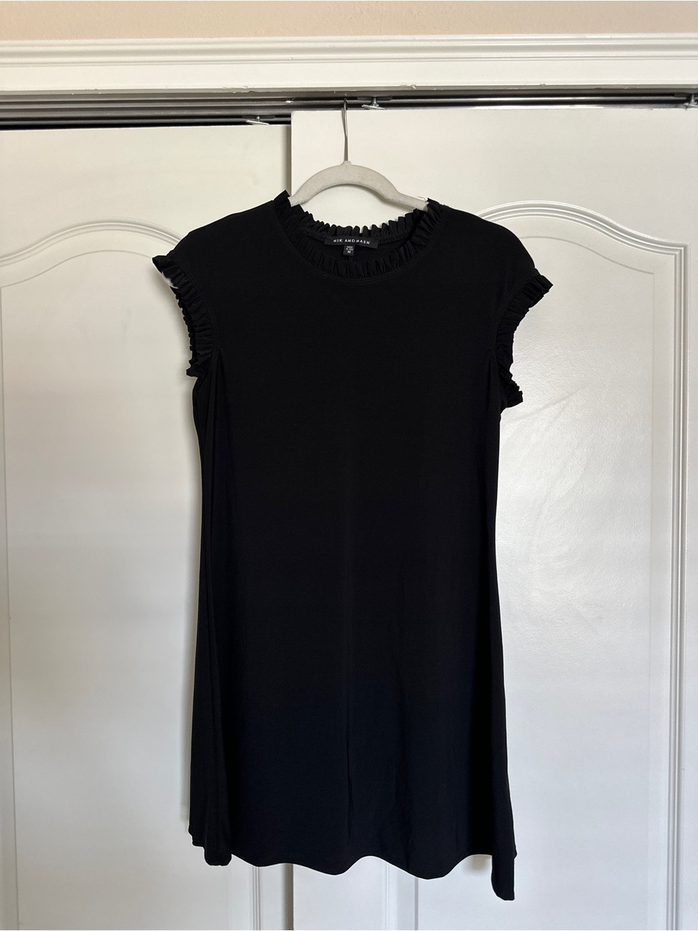 Nik and Nash Little Black Dress with Ruffle Hem - Size Medium